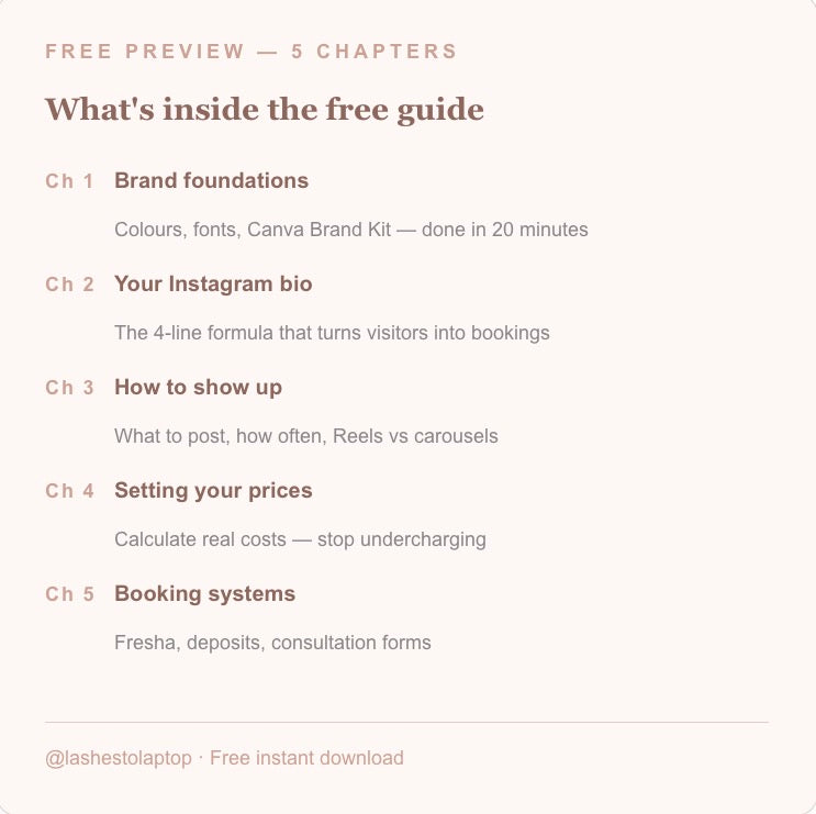 FREE Guide: The Beauty Pro's Guide to Setting Up Your Business the Right Way | For Beauty Professionals Ready to Build a Business That Actually Works