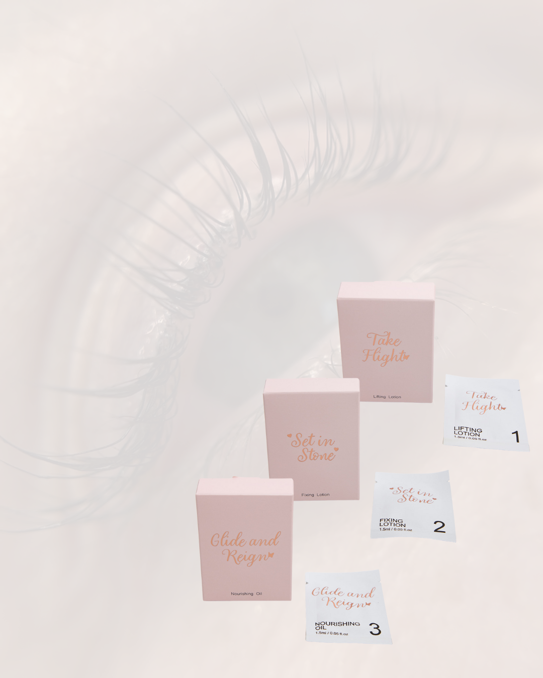 The Ultimate Lash Lifting Bundle: Step 1, 2 and 3 bundle (10 sachets in each box)
